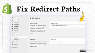 How to Redirect a URL in Shopify (Old URL Redirect)