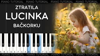 Dáda Patrasová  - Ztratila Lucinka bačkorku (piano tutorial | jak hrát)
