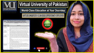 Virtual University Of Pakistan Jobs 2024 in Pakistan | Latest VU Jobs in Islamabad @NaukriDhundo