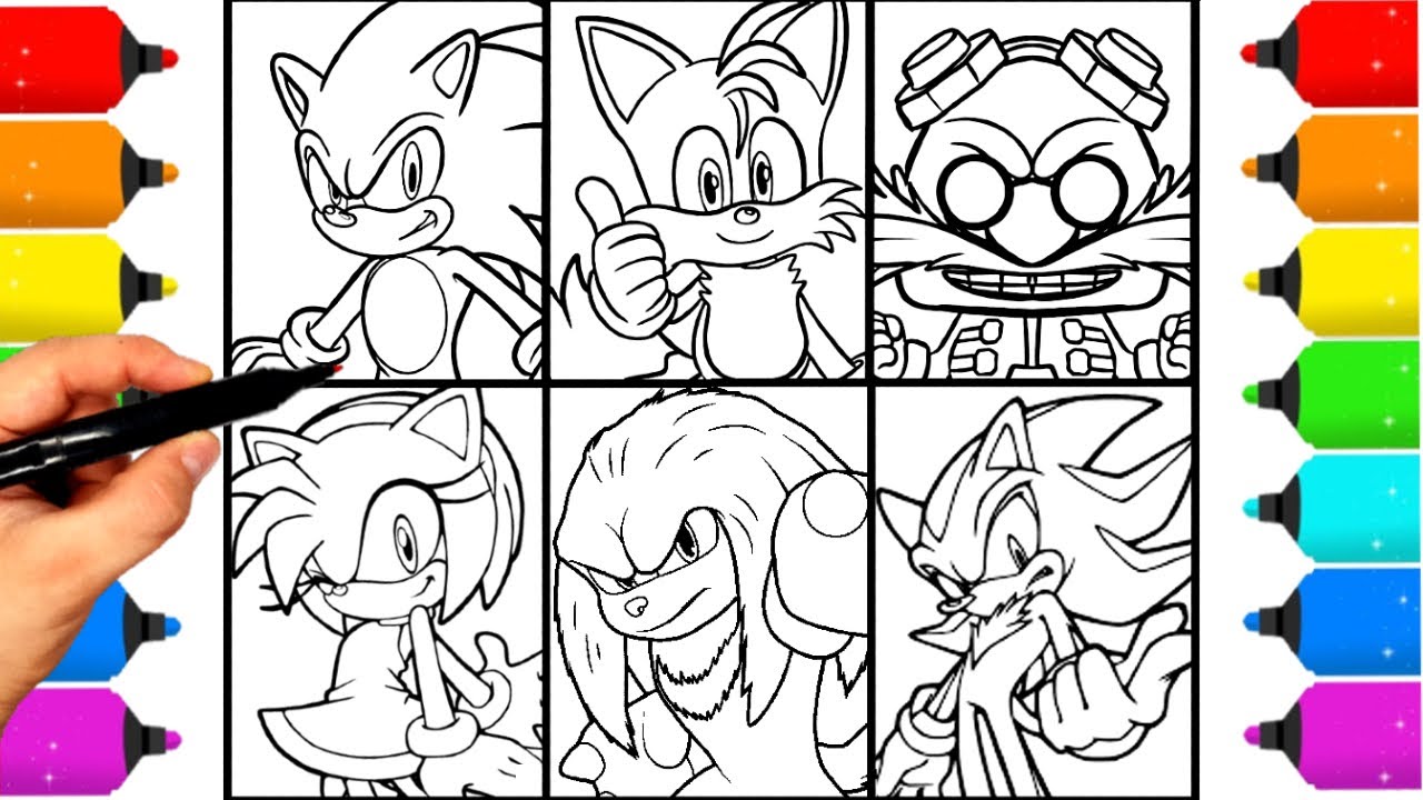 Sonic Coloring Pages NEW Sonic Sonic Team - Coloring Pages NEW Sonic 3 ...
