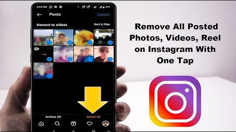 How to Delete Multiple Bulk Posts on Instagram in Android Device