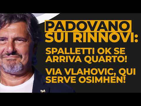 Video PADOVANO SHOCK SU FUTURO JUVE: SERVE RIVOLUZIONE, SPALLETTI RINNOVO se QUARTO, DAVANTI solo OSIMHEN!