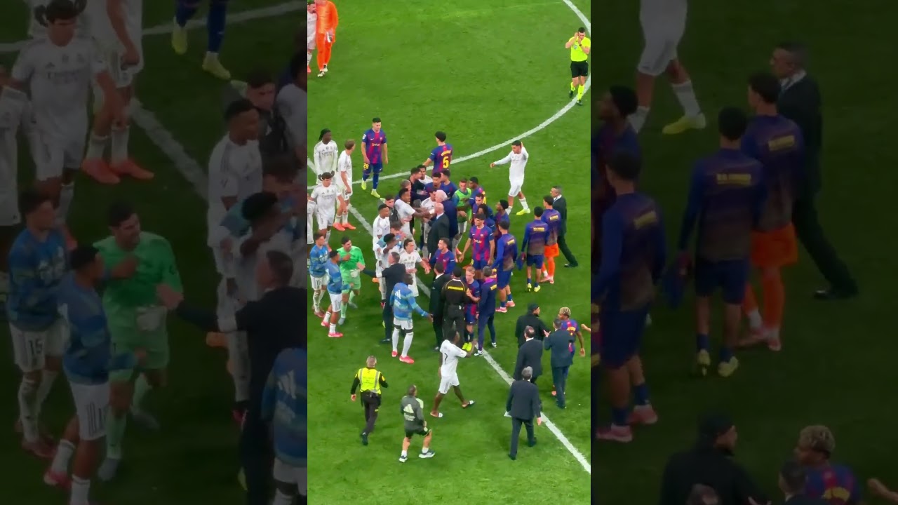 Real Madrid vs Barcelona after the match 🔥