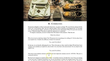 Sentence Diagramming 101–Ch 8B: Other Stuff (Commands)