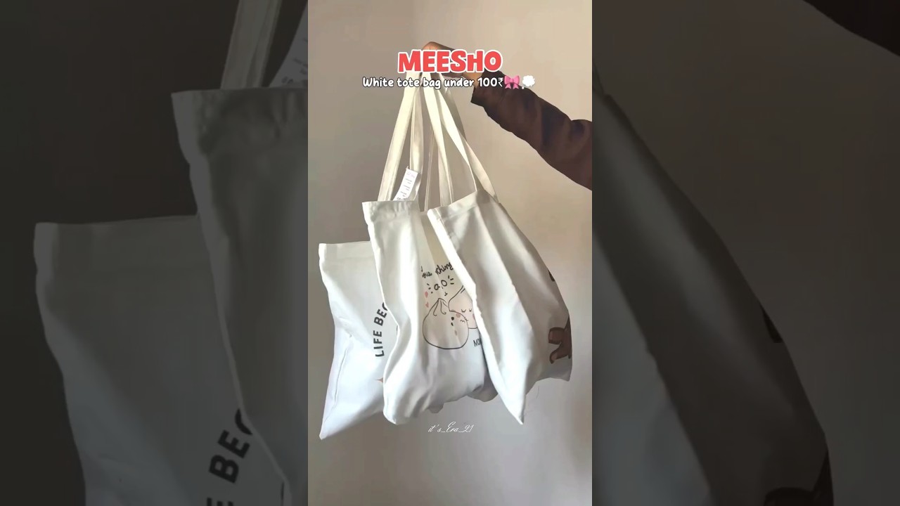 Meesho Tote Bag Haul Under 100‼️ 
