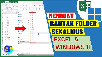 Cara Membuat Banyak Folder Sekaligus dengan Excel di Windows 11