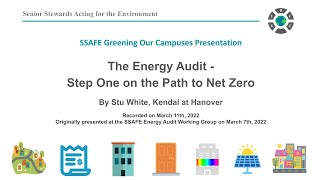 The Energy Audit - Step One on the Path to Net Zero