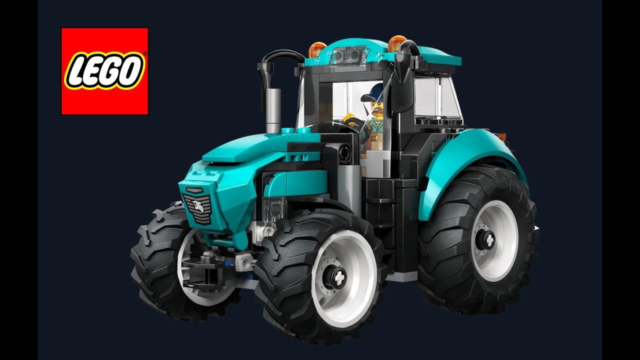 Modern, Sleek, and TEAL: The 2026 LEGO City 60498 Tractor