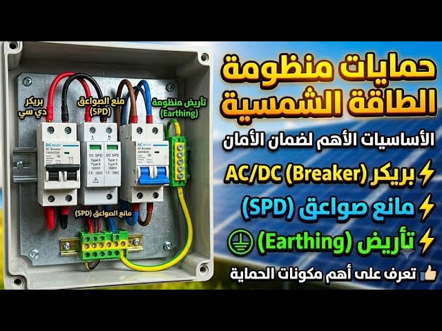منظومات طاقة شمسية على حافة الموت (2) - الحمايات اللي بيغفل عنها أغلب الفنيين!