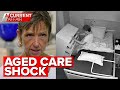 Family 'disgusted' after camera records mum's treatment at aged care home | A Current Affair image