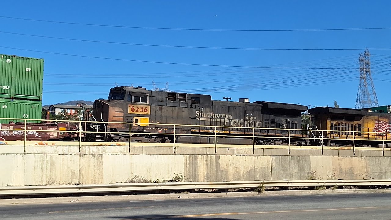 2-8-26! Trains in Pacoima and Sylmar Ft: UP 6236!