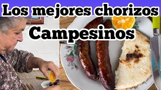 LOS CHORIZOS CAMPESINOS hechos a la antigua