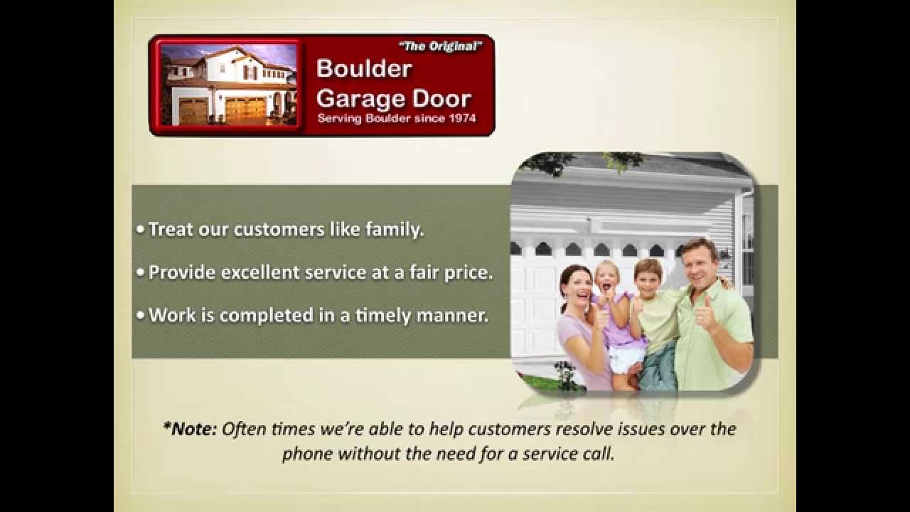 Boulder Garage Door Serving Boulder Colorado For 41 Years Youtube