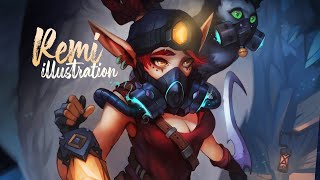 Remi Illustration - Digital Painting Timelapse with Commentary