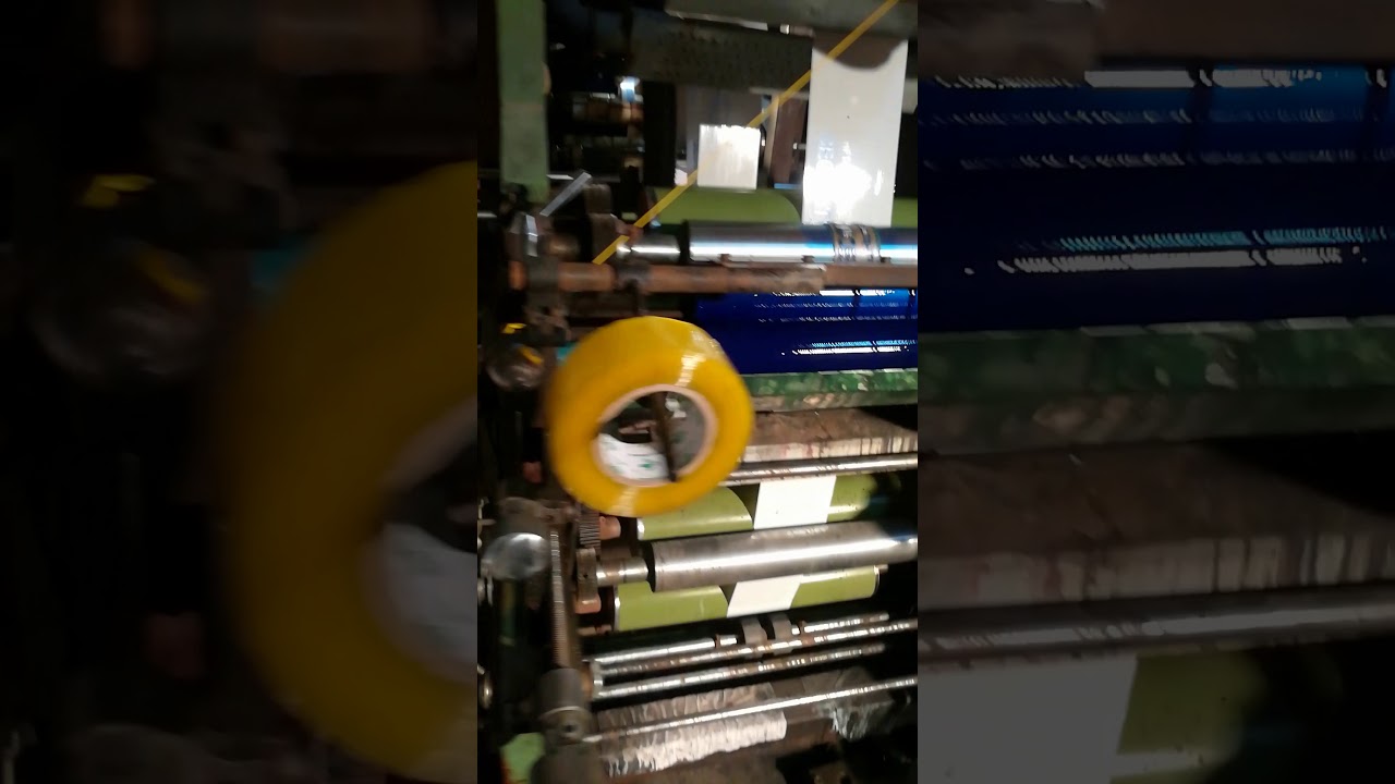 adhesive tape printing machine, gum tape printing machine, scotch tape printing machine YouTube