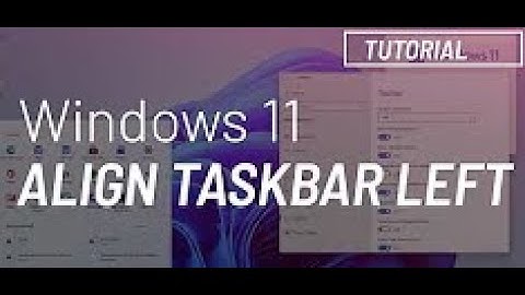 Reclaiming Familiarity: Moving Windows 11 Taskbar to Left Like Windows 10