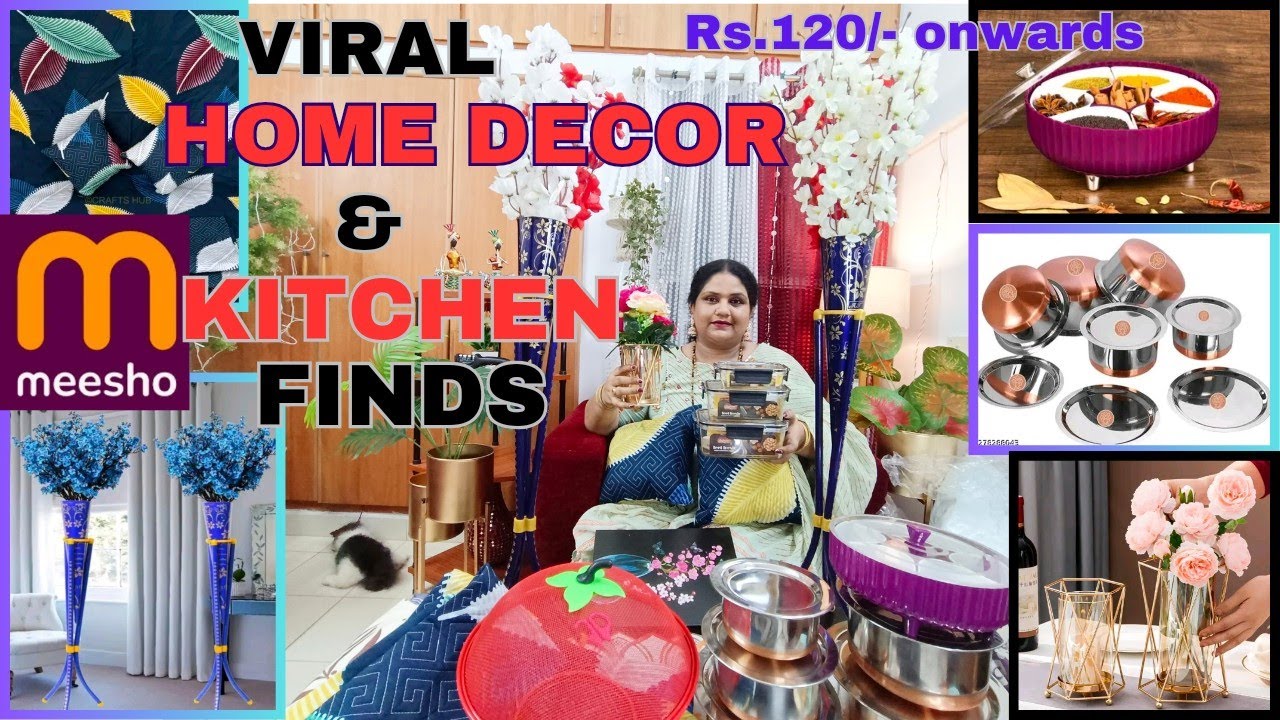 Meesho Kitchen And Home Decor Haul...Price starts from Rs120/🥳🙌 YouTube