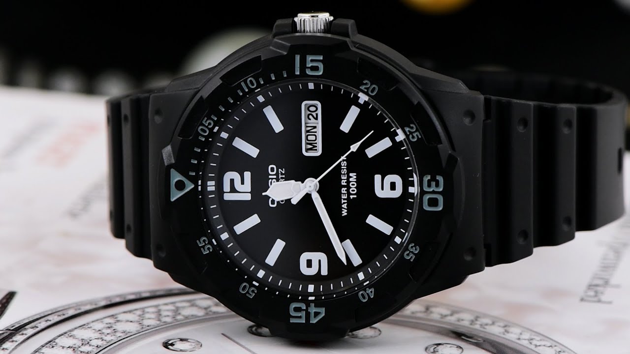 Casio MRW-200H-1B2VDF - Orologio Analogico Da Uomo Al Quarzo - Cinturino In Resina Nera, Quadrante Rotondo, Cassa In Acciaio - Sportivo E Robusto - 3
