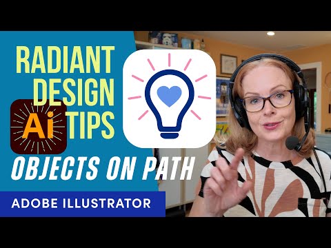 Radiant Rays with Illustrator Symbols + Objects on Path