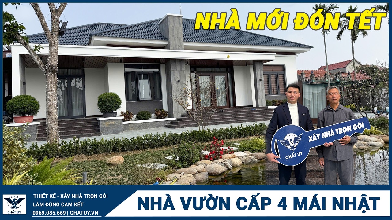 NHÀ MỚI ĐÓN TẾT - Thăm quan mẫu NHÀ VƯỜN CẤP 4 MÁI NHẬT cực đẹp và nghe đánh giá từ chủ đầu tư.