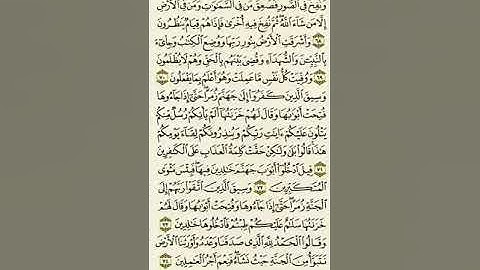 سورة الزمر من الآية ٦٨ إلى الآية ٧٤بصوت القارئ ماهر المعيقلي