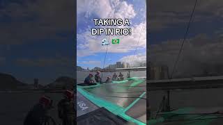 Just checking out Rio’s SURF! 🏄‍♂️ 😆 #sailgp