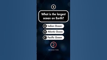 What Is The Largest Ocean on Earth? #generalknowledge #quiz #trivia