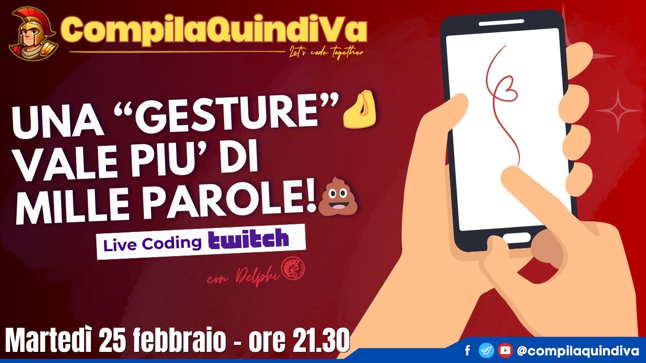 PROGRAMMIAMO ASSIEME! 🧑‍💻💪 Una GESTURE vale più di mille parole! 🤌 [Live Coding]