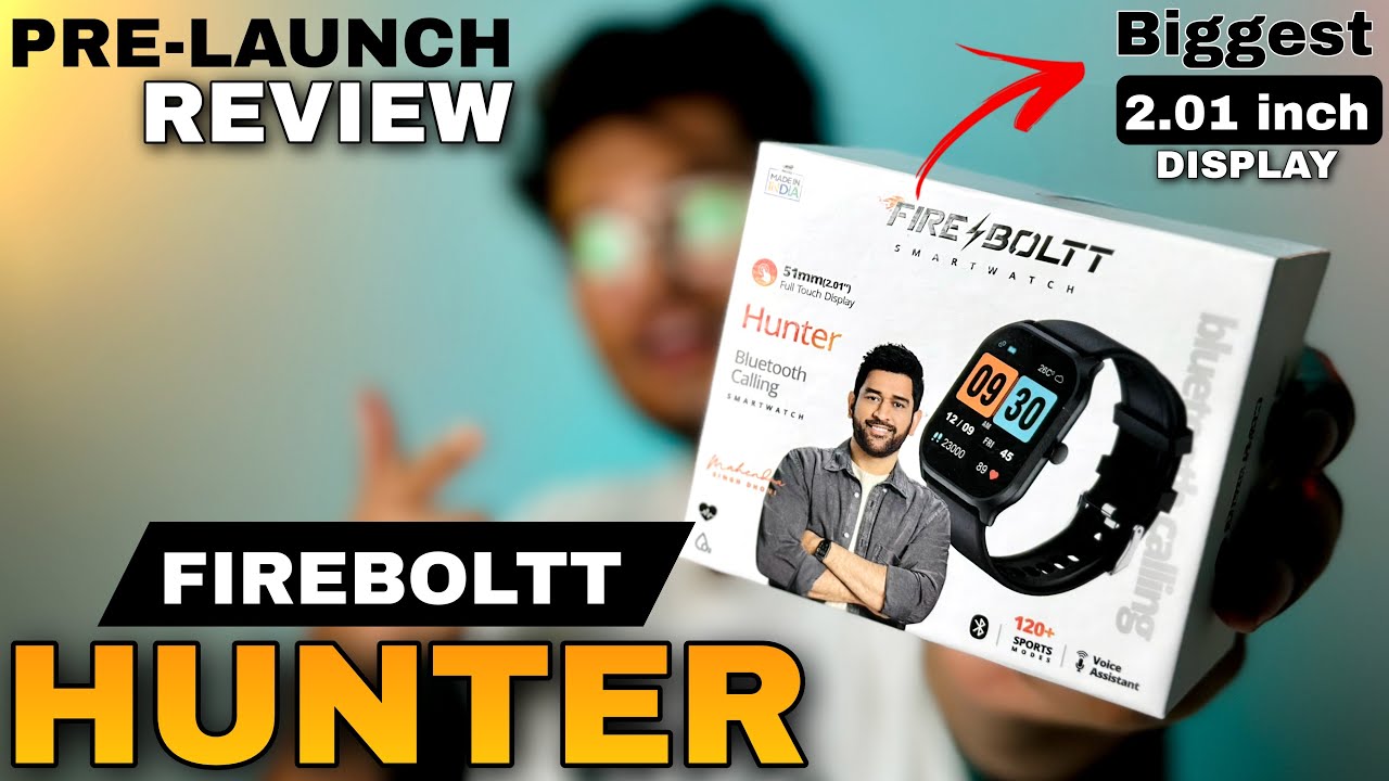 Fire Boltt Hunter Review - 2.1" Biggest display ⚡️ Single chip bluetooth calling🔥