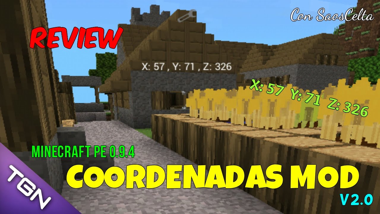 Coordenadas Mod | Minecraft PE 0.9.4 (Descarga | Español | Oficial ...