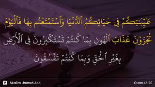 Al-Ahqaf ayat 20