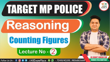 MP POLICE 2020 | Reasoning: Counting  figures | आकृति गिनना  | Lecture - 2 | By Rohit Khera Sir