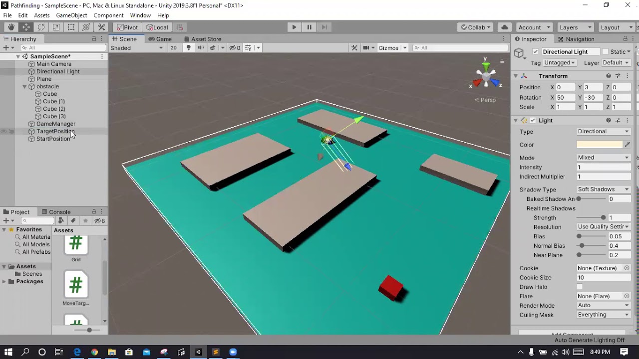Tugas Game Edukasi 3D (pencarian jalur terpendek A* pathﬁnding ) Unity ...