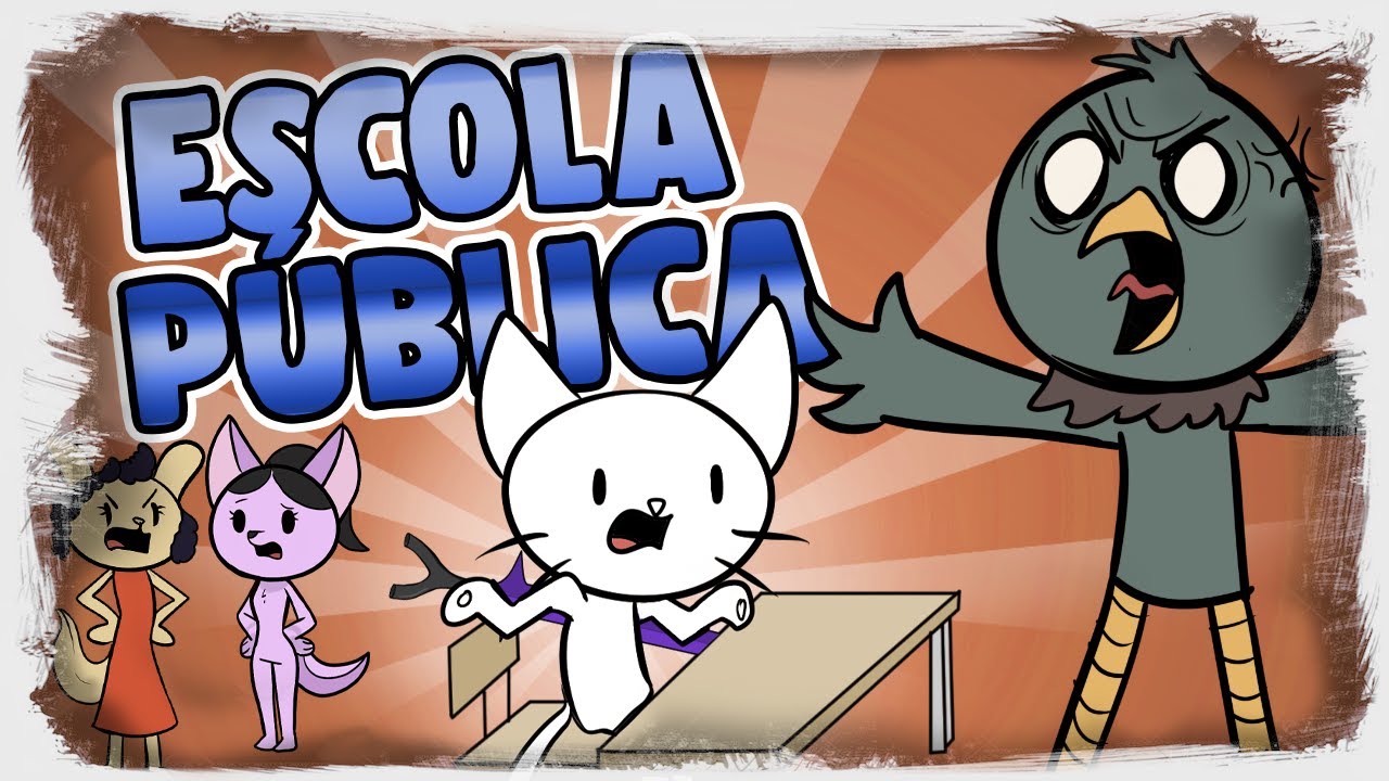 Professores na escola pública (História Animada)