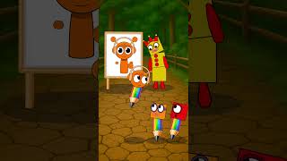 help numberblock and roblox drawing his little son #numberblocks #roblox #animation