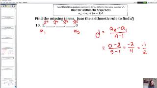 Arithmetic Sequences Day 2 - More Examples