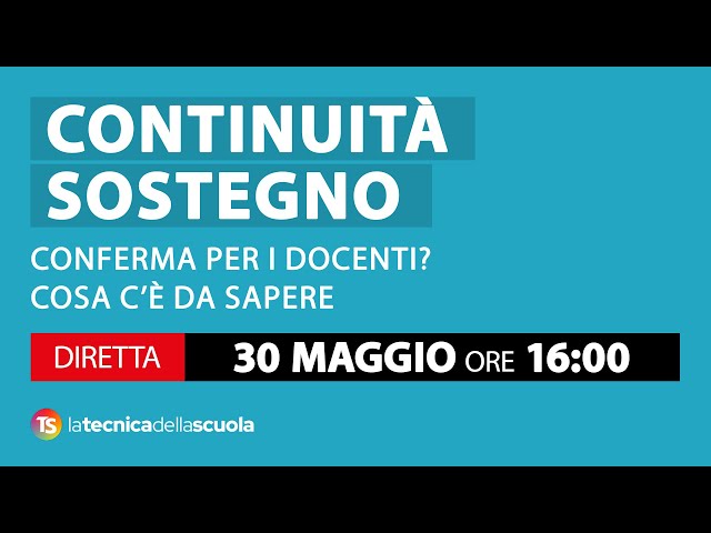 Continuità sostegno, conferma per i docenti? Cosa c’è da sapere