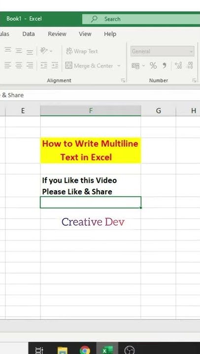 Quickly create new line in existing cell in excel | Insert new line in ...