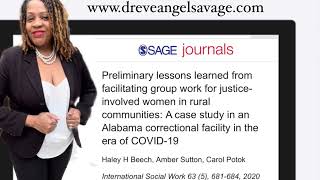 Well-Being W Online Groupwork - Justiceinvolved Women Dr Eveangel Savage