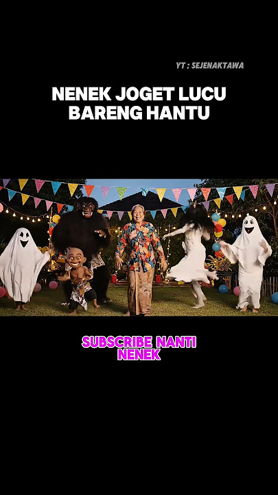 nenek joget lucu bareng para hantu #videolucu #videoviral #viralindonesia