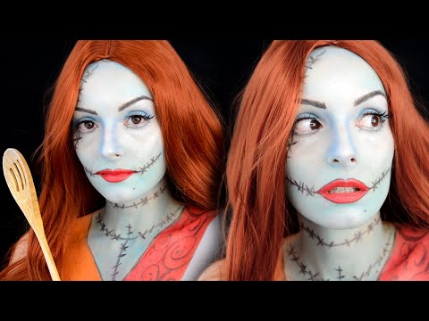 😱 EASY SALLY Halloween MAKEUP! *Nightmare Before Christmas* 🎃| albapcouture