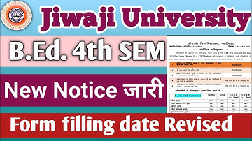 Jiwaji Revised BEd 4th SEM Form filling|Mp bed exam june 2023|bed 1st SEM result, #nkhelp #jiwaji