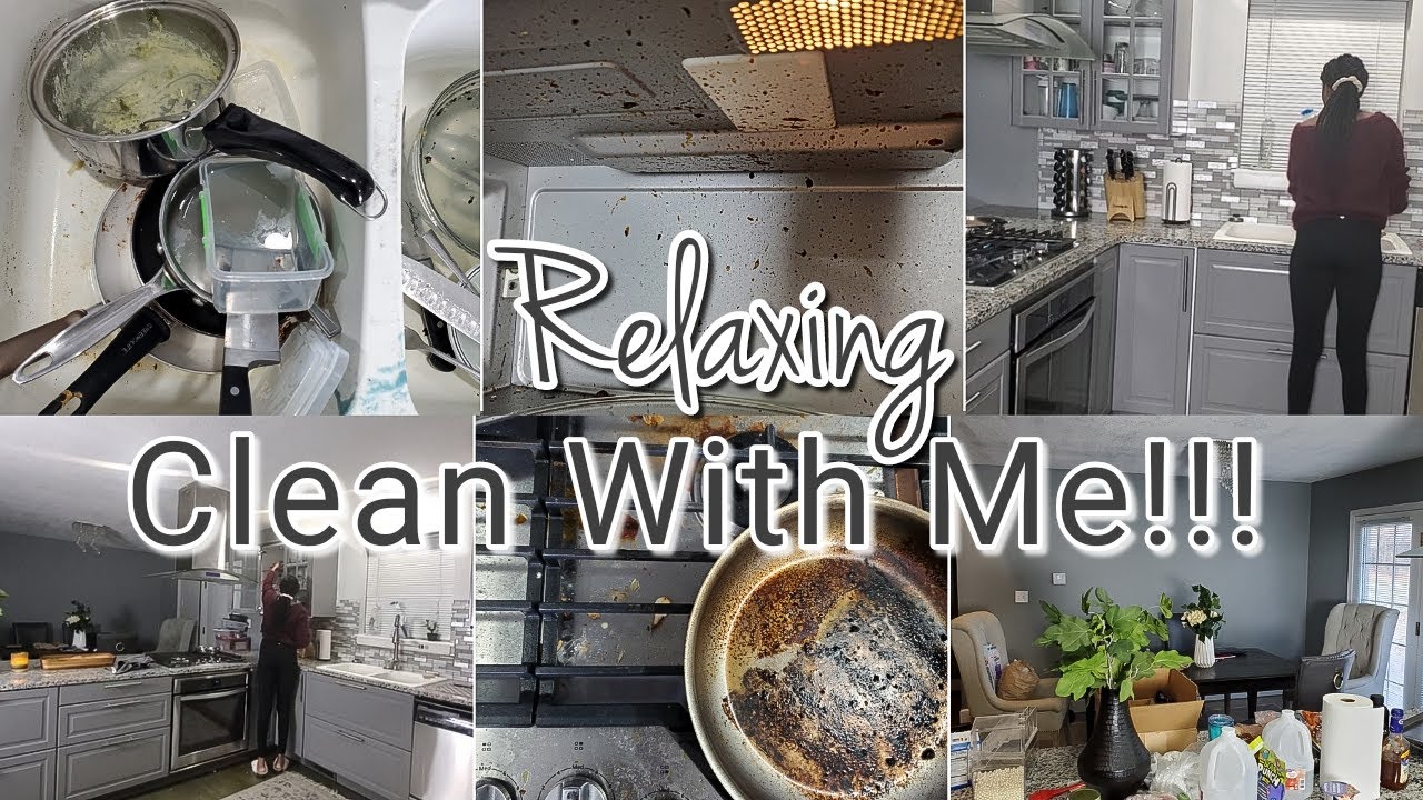 Relaxing Clean With Me | Kitchen Cleaning Motivation | Extreme Cleaning Motivation | Chelley Royston