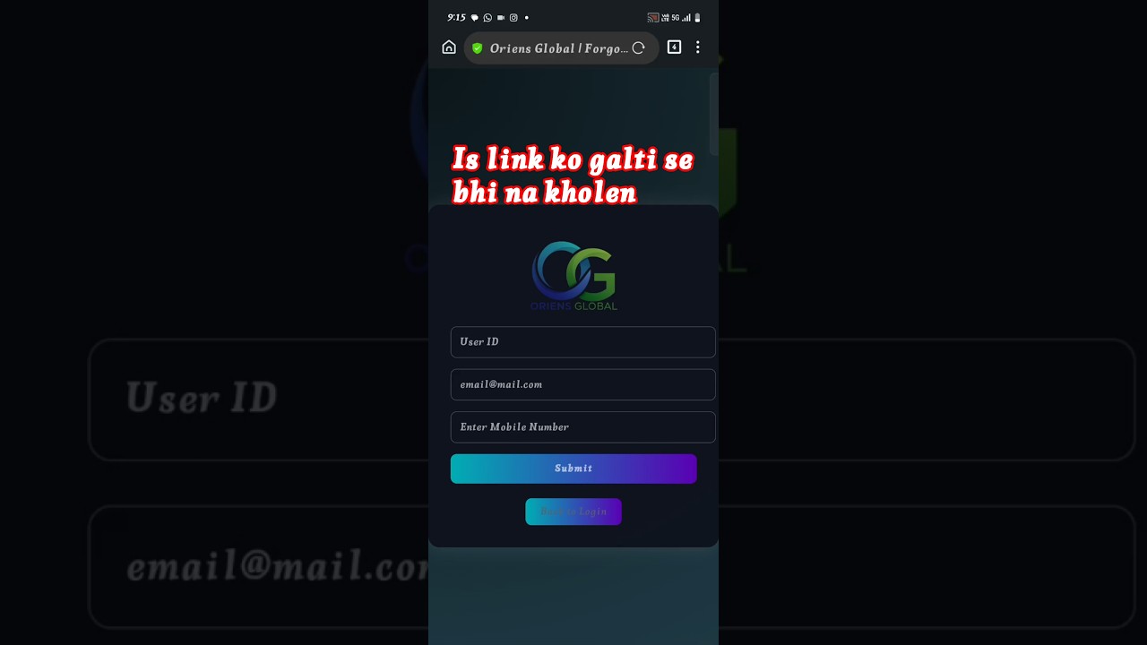 oriens global  aap me main  De code kaise prapt karen