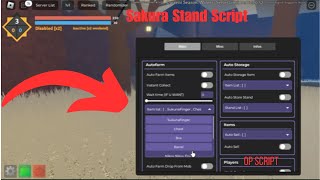 [Roland] Sakura Stand Script | Auto farm mobs | Auto collect items | Free stands & much more