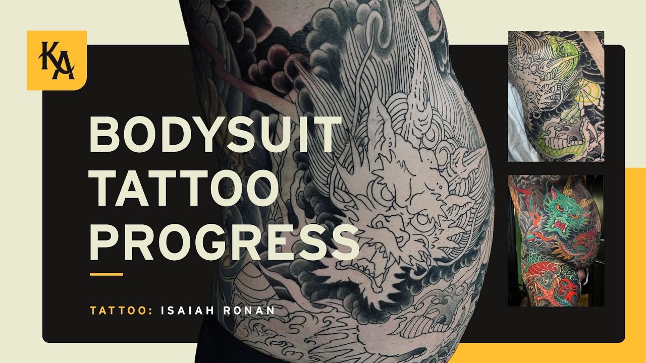 Japanese Bodysuit Tattoo Progression Few Years In The Making - YouTube