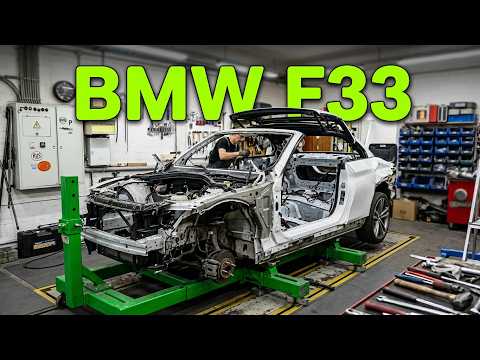 BMW F33. Project "Taxi" #2. Body repair after an accident.