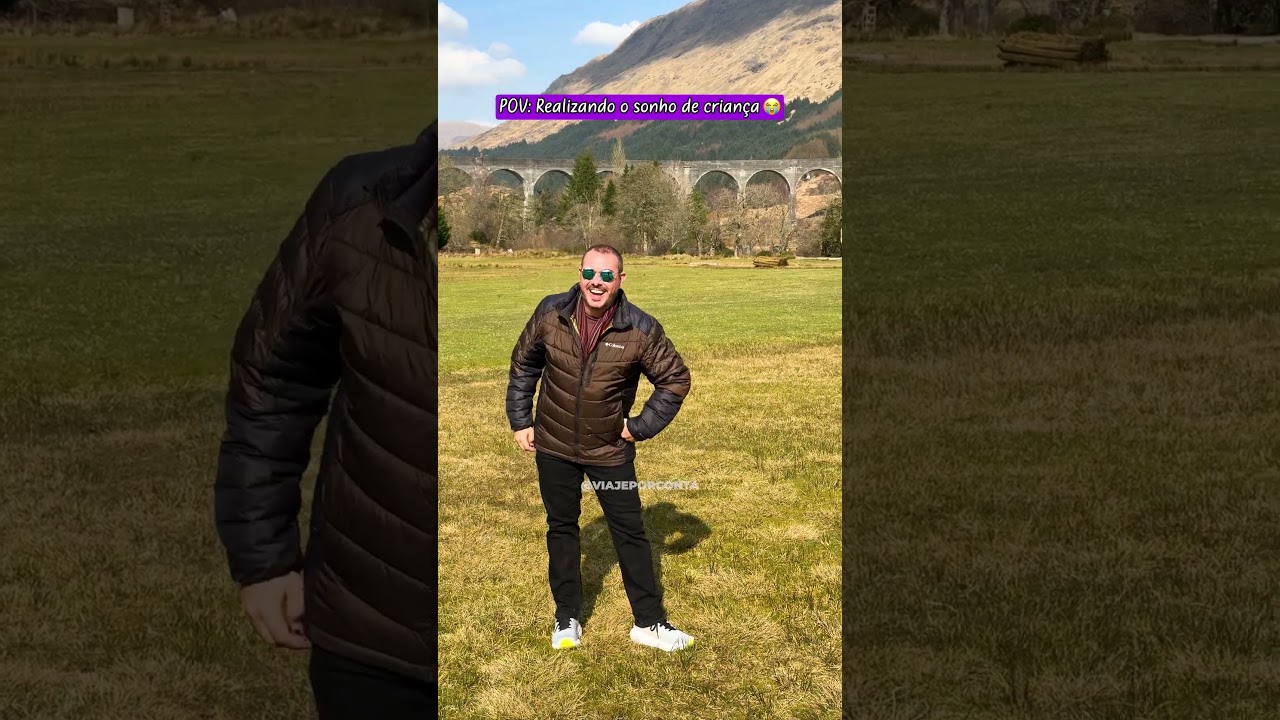 O verdadeiro Expresso de Hogwarts de Harry Potter fica na Escócia e nós conhecemos 🚂 #Shorts