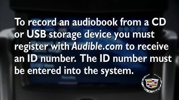 How to Program and Use Your Hard Disk Drive - Cadillac SRX Luxury Crossover