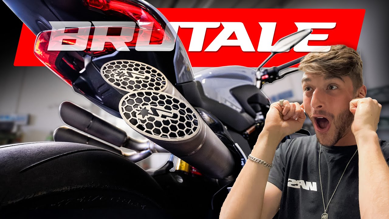 NUOVO SCARICO da PELLE D'OCA per la BRUTALE 1000 😍